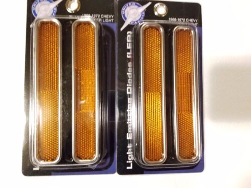 United Pacific LED Front & Rear Marker Light Set 1968-1972 Chevy Pickup Truck - Picture 3 of 8