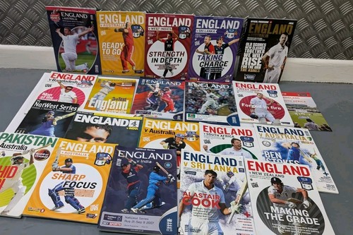 20 x England Cricket Programmes Joblot Bundle Test Series Test Matches Twenty 20 - Picture 1 of 9