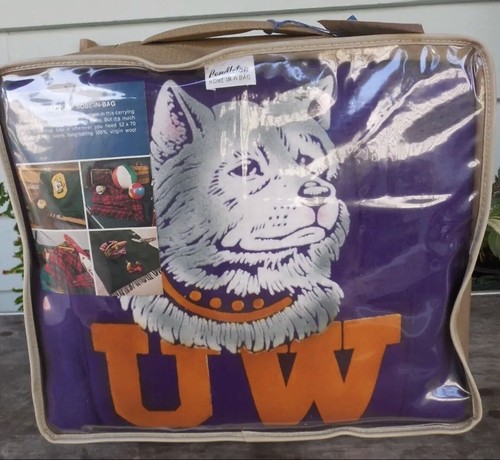 University Washington Huskies Pendleton Wool Stadium Blanket - Perfect - Unused! - Picture 6 of 10