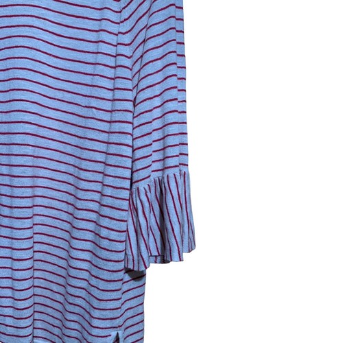 J. Jill Damen Größe XL Mehrfarbig Gestreift Leinenmischung Tunika Top Bluse - Bild 4 von 8