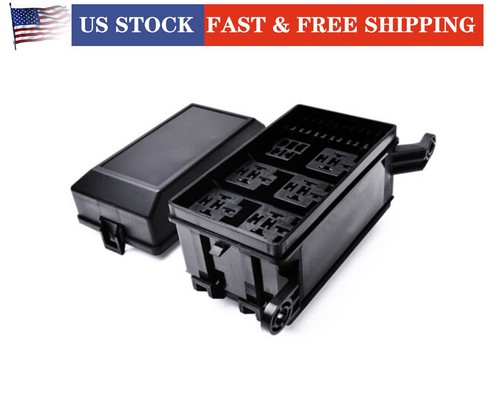 Bloque de fusibles de caja de relé automotriz 12 ranuras ATC/ATO portafusibles para automóvil camión SUV aprox. - Imagen 9 de 10