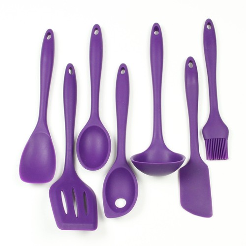Chef Craft 7 Piece Premium Silicone Kitchen Tool and Utensil Set - 11 Colors - Picture 8 of 35