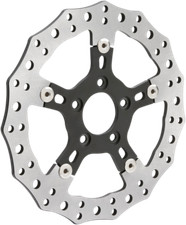 Arlen Ness Black Jagged Floating Front Brake Rotor 11.8" Harley Softail Touring