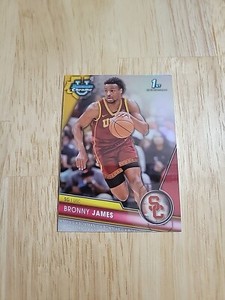 2023-24 Bowman University Chrome BRONNY JAMES Refractor #95 1st Rookie RC USC