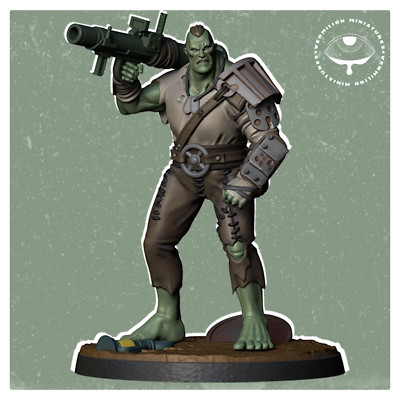Brute 2 | Atomic Unity | Vermillion | Wargaming 3D Print Mini