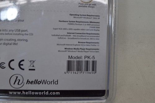 HelloWorld Digital USB FlexiCam PK-5 350k Pixel Adjustable Web Camera New Unused - Picture 4 of 4