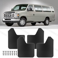 4pcs Rally Mud Flaps Splash Guard Mudguard For Ford E150 E250 E350 Econoline Van 4pcs Rally Mud Flaps Splash Guard Mudguard For Ford E150 E250 E350 Econoline Van