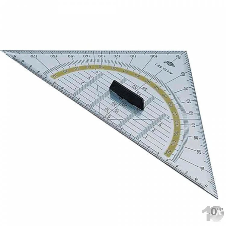 WEDO Geodreieck, Hypotenuse 250 mm, mit abnehmbarem Griff