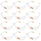 BLOSTM Safety Working Glasses Wrap Around Anti-Slip Eye Protections 12 Pack