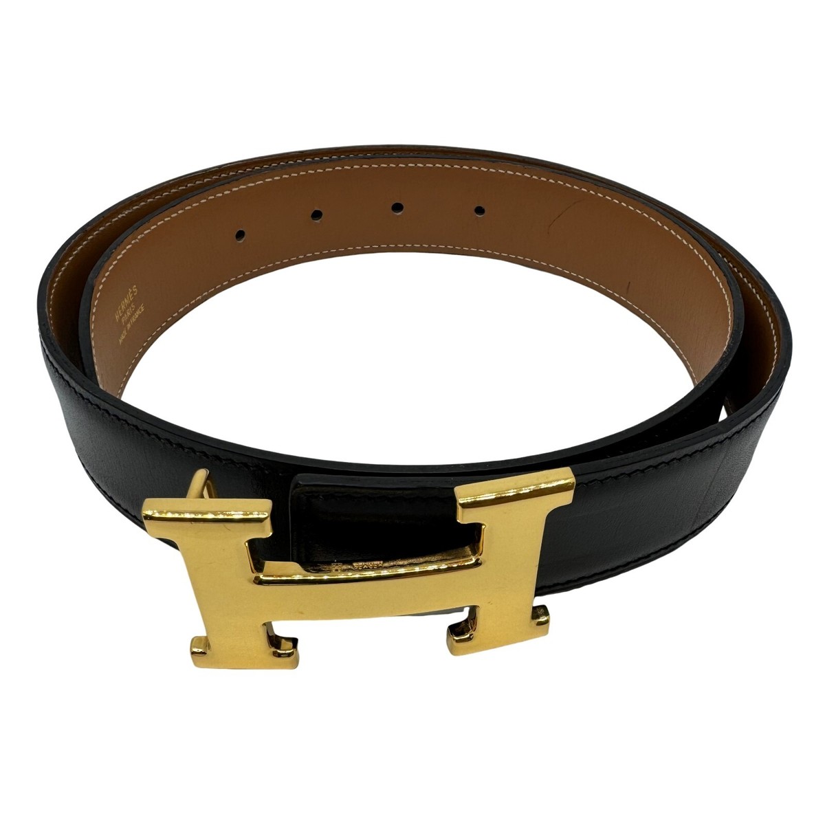 Authentic HERMES Constance H Buckle Belt 70 Circle In Y Authentic HERMES Constance H Buckle Belt 70 Circle In Y