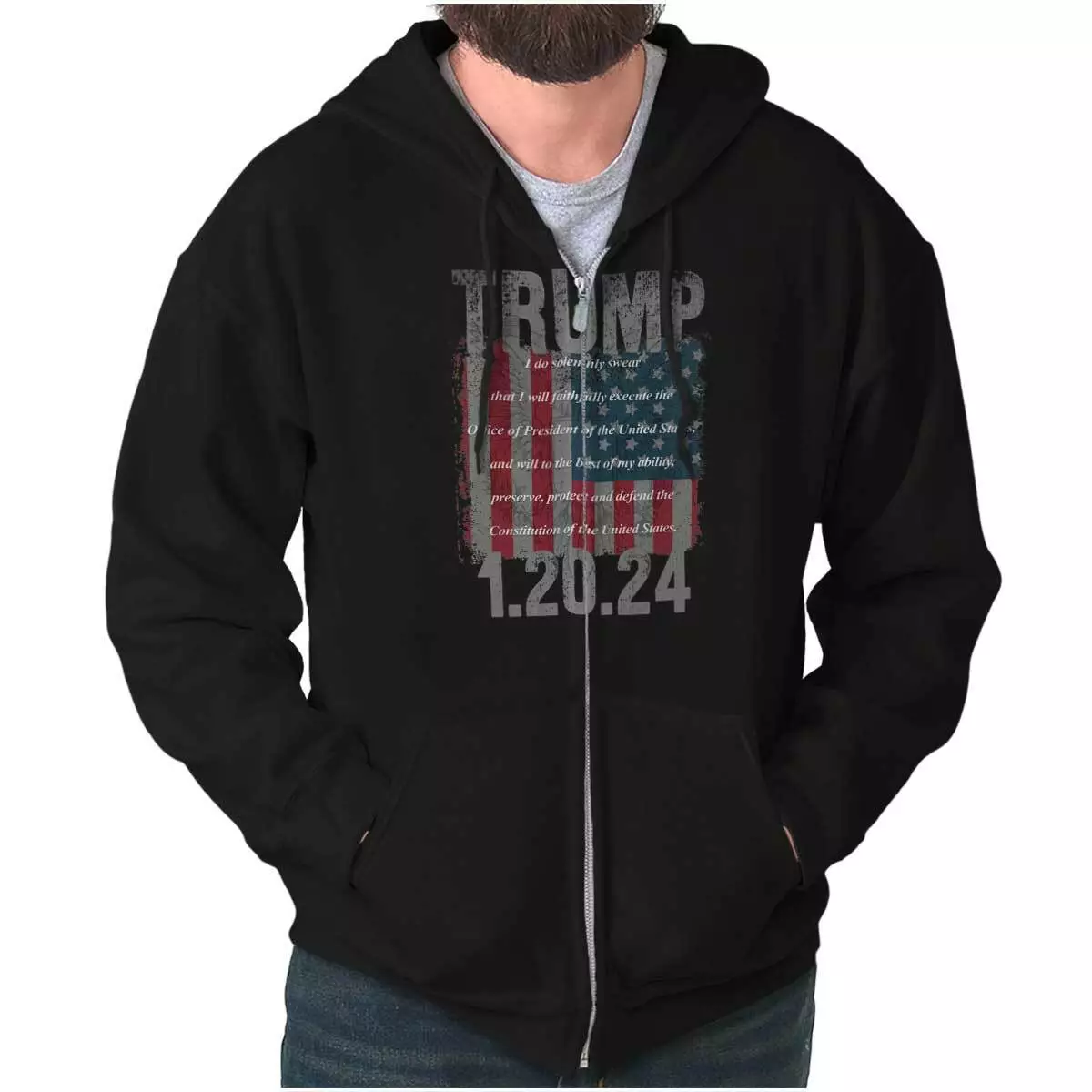 Trump zip sales up hoodie