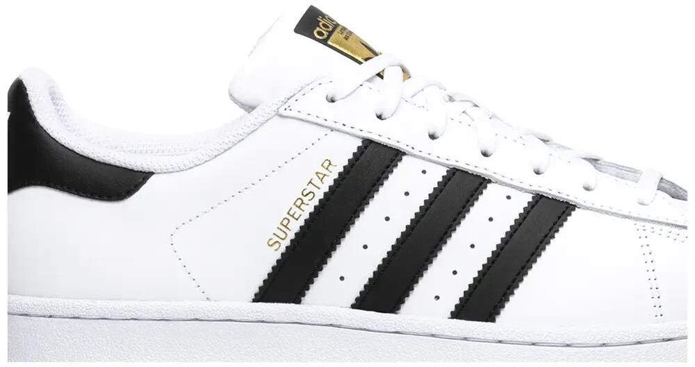 ADIDAS Men's SUPERSTAR FOUNDATION C77124 White/Black LEATHER