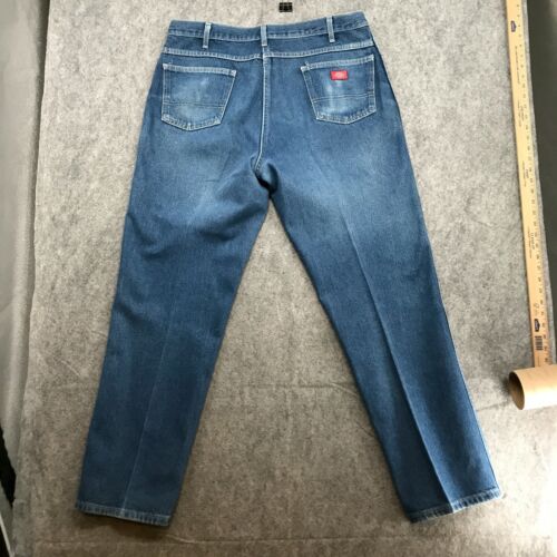 Dickies Mens Jeans Size 40x34 Premium Heavyweight Denim Straight Leg Regular Fit - Picture 1 of 12