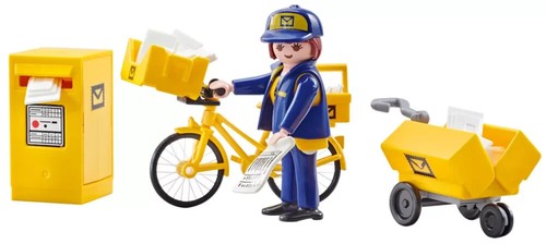 Playmobil Plus 9806 City Life Factrice avec vélo Figurine Jeux Construction Noël - Imagen 22 de 24
