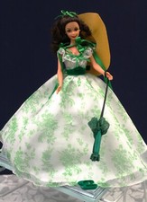 Barbie as Scarlett O'Hara Gone With The Wind - BBQ At Twelve Oaks with Stand