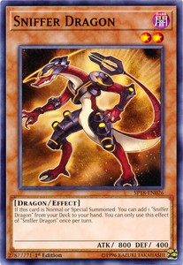 Sniffer Dragon - SP18-EN026 - Common - 1st Edition x3 - Near Mint