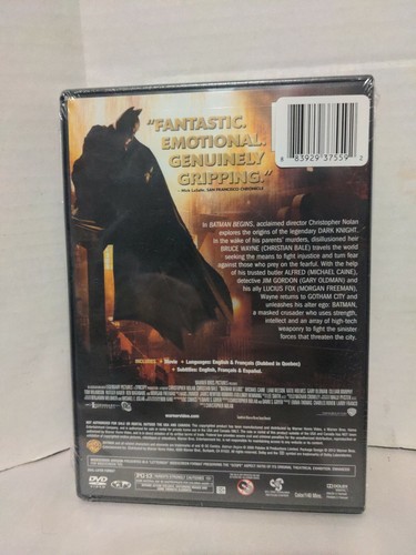 Batman Begins (DVD, 2005, Widescreen, PG-13) Rare Promo Copy Brand New Sealed - Picture 2 of 2