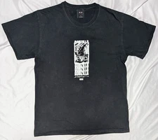 HUF Men's Godzilla Terror Short Sleeve T-Shirt Crew Black Large L