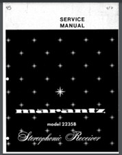 Marantz Model 2235B Stereophonic Receiver Service Manual 44 pages comb bound