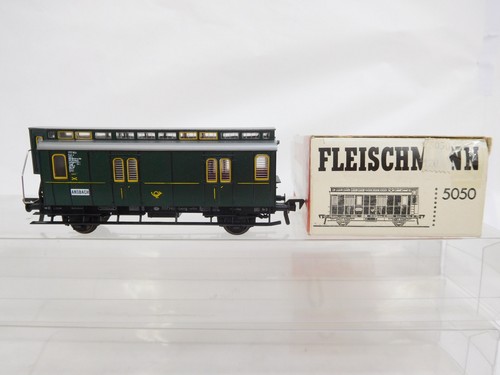 eso-09002	Fleischmann 5050 H0 Postwagen Ansbach 1117 sehr guter Zustand, | Zustand: Gebraucht