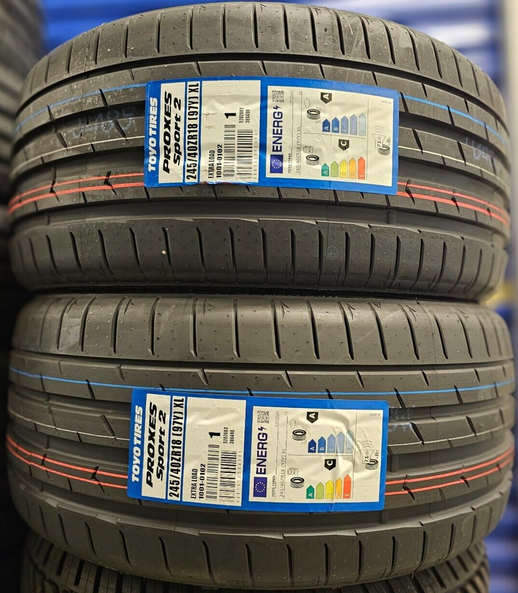 2X NEW TOYO PROXES SPORT 2 245/40 ZR18 XL 97Y UHP TYRES 245 40 18