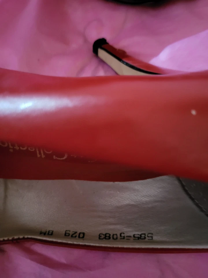 Zapatos de salón Dolcis Comfort Collection de cuero rojo para mujer talla 8M "Mary" Foto 4 de 4