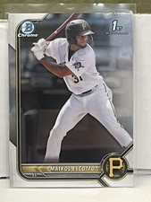 2022 1st Bowman Chrome #BCP-52 Maikol Escotto Pittsburgh Pirates Baseball Card