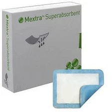 Mextra Superabsorbent Dressing 4'' x 8'' Box of 10