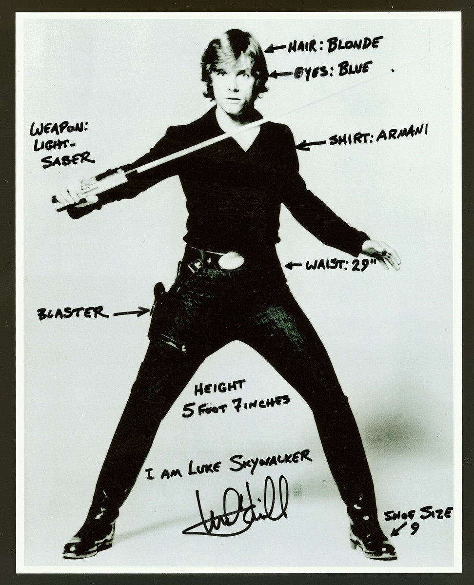 MARK HAMILL “SIGNED” STAR WARS AUTOGRAPH REPRINT LUKE SKYWALKER