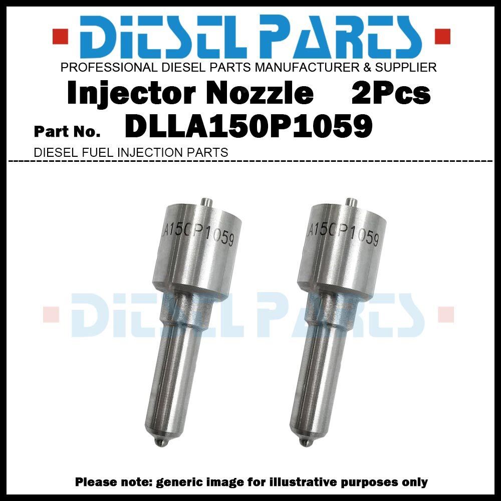 2x Fuel Injector Nozzle DLLA150P1059 for Hyundai HD65 HD72 D4DD