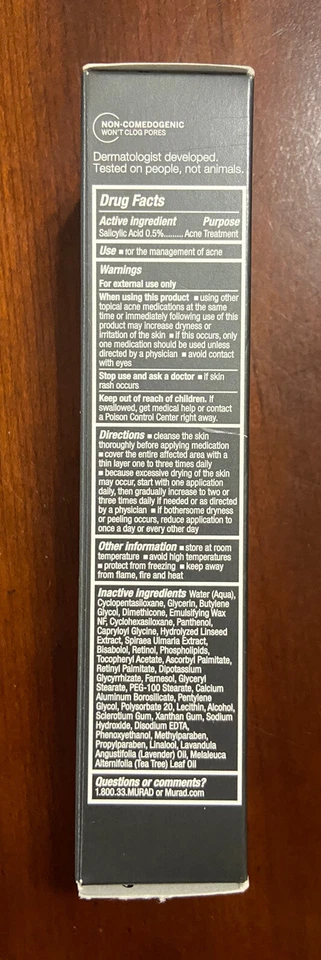 NEW! MURAD ACNE CLEARING SOLUTION STEP 2 TREAT REPAIR 0.5% SALICYLIC ACID 1.7 OZ - Image 4 of 4