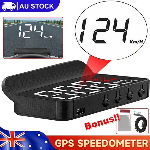 Car HUD Head Up HD Display Over Speed Warning OBD2 Projector Digital Speedometer - Picture 2 of 13