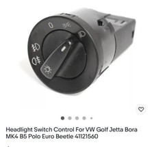 Headlight Switch Control For Vw Golf Jetta Bora Mk4 B5 Polo Euro Beetle 41121560