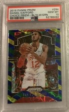 2019-20 Prizm Choice Daniel Gafford Asia Blue Yellow Green #294 PSA 10 Pop17