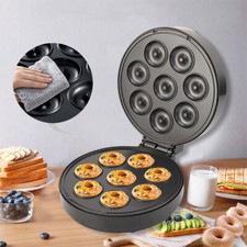 Mini máquina antiadherente para hacer donuts de 9,4" bandeja para panadería redonda clásica