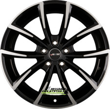 Autec Typ AS - Astana schwarz poliert 9x21 ET22 - LK5/112 ML66.5 Felge Alu