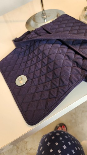 Vera Bradley Umhängetasche dunkelblau Mikrofaser Drehverschluss Crossbody  - Bild 16 von 18