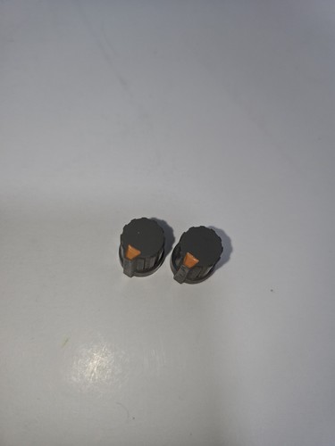 Fostex 2016 Dual Bus Line Mixer Replacement Knob Knobs Set Of 2 Orange