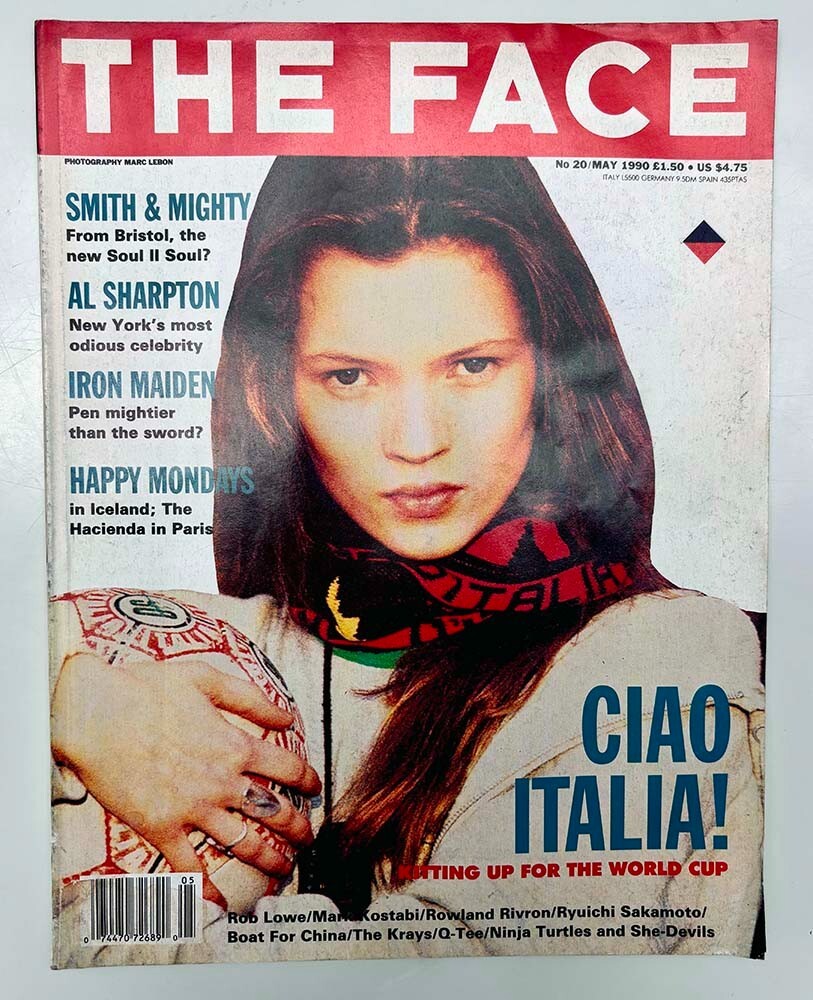 The Face Magazine May 1990 No.20, Kate Moss 1st Mag Cover +