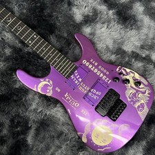 esp Kirk Hammett Purple Ouija Board Chitarra elettrica HH Pickup Floyd Rose Tremolo