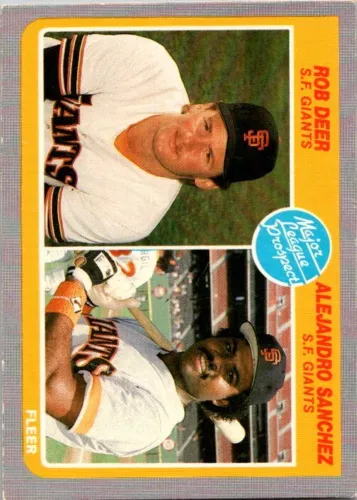 1985 Fleer #648 Rob Deer / Alejandro Sanchez MLP, RC NearMint/Mint
