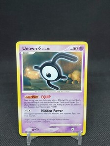 Unown E 65/123 D&P Mysterious Treasures LP Pokemon Card