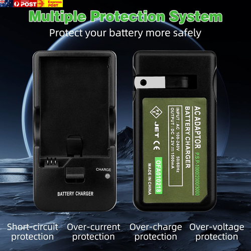 US Battery Desktop Wall Charger Stand Compatible for PSP 1000 - Picture 3 of 8