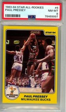 1983-84 Star All-Rookies #6 Paul Pressey PSA 8 NM-MT Milwaukee Bucks