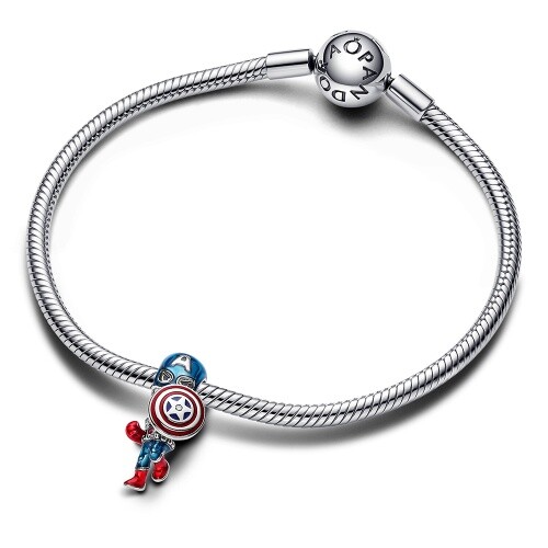 Pandora Marvel The Avengers Captain America Charm 793129C01 - Bild 3 von 3