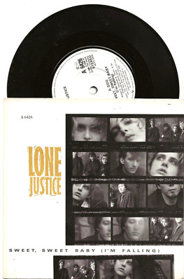 LONE JUSTICE MARIA MCKEE SWEET SWEET BABY (I'M FALLING)  REMIX USA SINGLE, MINT