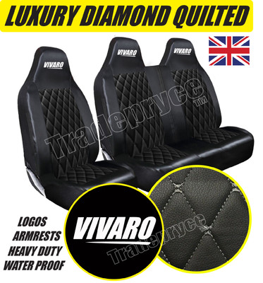 Red HEAVY DUTY Waterproof VAN Seat COVERS 2+1 14 on Renault Trafic Red HEAVY DUTY Waterproof VAN Seat COVERS 2+1 14 on Renault Trafic