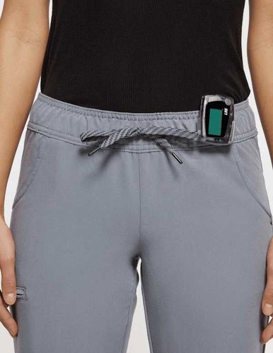 Jaanuu 5-Pocket Skinny Scrub Jogger Gray women's L Large Bottom FUSEryx - Picture 4 of 9