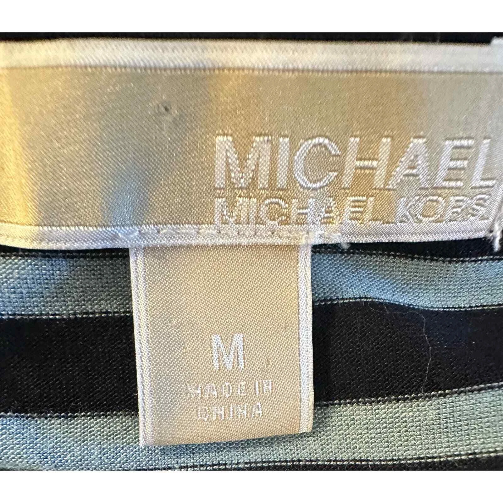 Maxi abito Michael Kors blu navy a righe