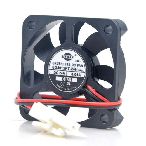 1pc SINWAN SD5012PT-24H 24V 0.06A 50*50*12MM Brushless DC cooling fan 2wires - Picture 1 of 3